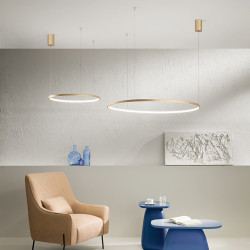 PAKABINAMAS LED ŠVIESTUVAS SOEL 47W AUKSO SPALVOS DIM kaina