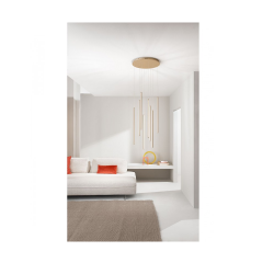 PAKABINAMAS LED ŠVIESTUVAS GENIUS 84W AUKSO SPALVOS DIM kaina