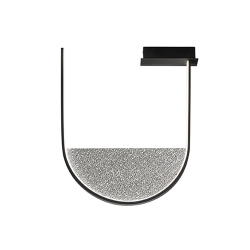 LUBINIS LED ŠVIESTUVAS LOTUS 34W JUODAS DIM