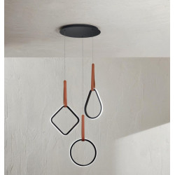PAKABINAMAS LED ŠVIESTUVAS REGOLI 36W JUODAS DIM kaina