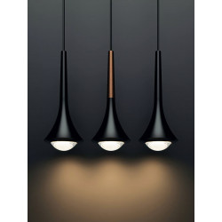 PAKABINAMAS LED ŠVIESTUVAS RAIN 7W CHROMO SPALVOS | JUODAS internetu