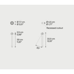ĮLEIDŽIAMAS LED ŠVIESTUVAS A-TUBE H30 3W CHROMO SPALVOS kaina