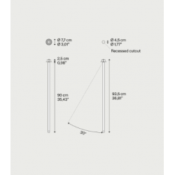 ĮLEIDŽIAMAS LED ŠVIESTUVAS A-TUBE H90 3W RUDAS kaina