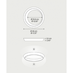 LUBINIS LED ŠVIESTUVAS TIDAL D45 27W RUDAS skubiai