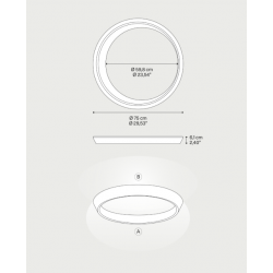 LUBINIS LED ŠVIESTUVAS TIDAL D75 46W JUODAS internetu