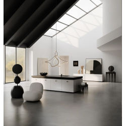 PAKABINAMAS LED ŠVIESTUVAS KUMO D100 25W AUKSO SPALVOS pristatymas