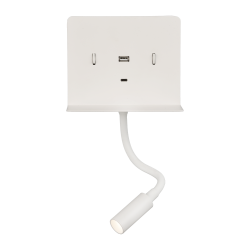 SIENINIS LED ŠVIESTUVAS CALMA 9W BALTAS