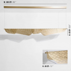 PAKABINAMAS LED ŠVIESTUVAS MEDITERRANEA L160 17W ŽALVARIO SPALVOS skubiai