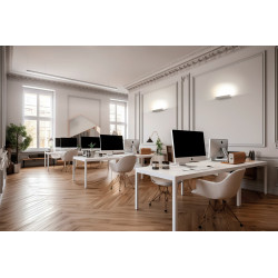SIENINIS LED ŠVIESTUVAS BRICK 56W L55,6 BALTAS pristatymas