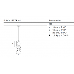 PAKABINAMAS LED ŠVIESTUVAS GIROUETTE S1 4,5W AUKSO SPALVOS skubiai