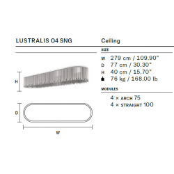 LUBINIS LED ŠVIESTUVAS LUSTRALIS O4 SNG 75W ŽALVARIO SPALVOS pristatymas