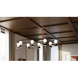 PAKABINAMAS LED ŠVIESTUVAS BOZU S8 OV 96W JUODAS | AUKSO SPALVOS kaina