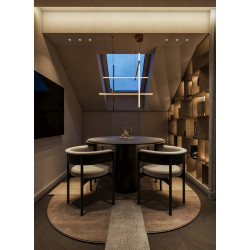 PAKABINAMAS LED ŠVIESTUVAS LINORA A 48W AUKSO SPALVOS kaina