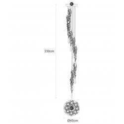 PAKABINAMAS ŠVIESTUVAS LIQUID ROUND CHIME D45 skubiai