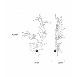 SIENINIS LED ŠVIESTUVAS FOLIO TWIG RIGHT 8W pristatymas