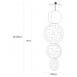 PAKABINAMAS LED ŠVIESTUVAS LUNA CLOVER FOUR LINE 9W internetu