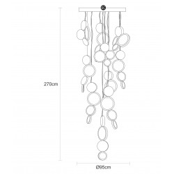PAKABINAMAS LED ŠVIESTUVAS LUNA DREAM CATCHER 76W pigiau
