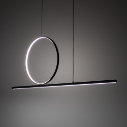 PAKABINAMAS LED ŠVIESTUVAS LINEO 39W JUODAS kaina