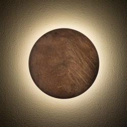 SIENINIS LED ŠVIESTUVAS RING TIMBER 10W D25 RUDAS kaina