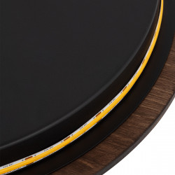 SIENINIS LED ŠVIESTUVAS RING TIMBER 10W D25 RUDAS skubiai