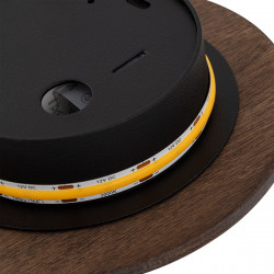 SIENINIS LED ŠVIESTUVAS RING TIMBER 7W D15 RUDAS skubiai