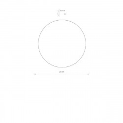 SIENINIS LED ŠVIESTUVAS RING TIMBER 7W D15 RUDAS kaina