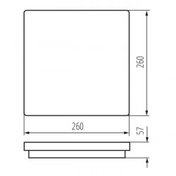 LUBINIS | SIENINIS LED ŠVIESTUVAS BENO 24 | 30W BALTAS pigiau