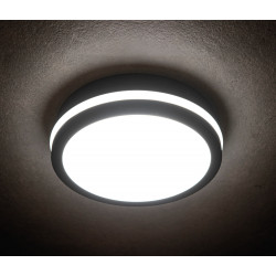 LUBINIS | SIENINIS LED ŠVIESTUVAS BENO D26 24 | 30W SU JUDESIO DAVIKLIU TAMSIAI PILKAS pigiau