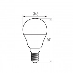 LEMPUTĖ LED BILO E14 6,5W 3000K kaina
