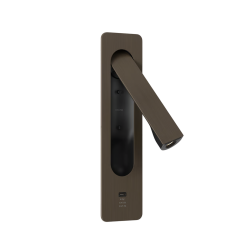 SIENINIS LED ŠVIESTUVAS KETA 3,2W USB-C BRONZOS SPALVOS