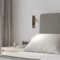 SIENINIS LED ŠVIESTUVAS KETA 3,2W USB-C BRONZOS SPALVOS kaina