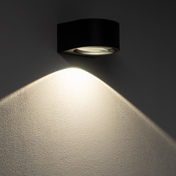 SIENINIS LED ŠVIESTUVAS NEL I 5W JUODAS kaina