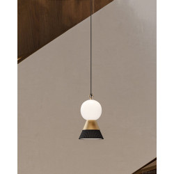 PAKABINAMAS LED ŠVIESTUVAS BOZU S1 9,4W JUODAS | AUKSO SPALVOS