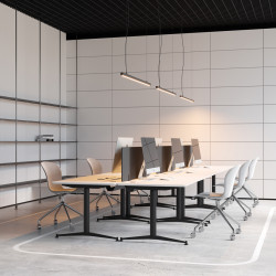 PAKABINAMAS LED ŠVIESTUVAS LINE 31,5W JUODAS kaina