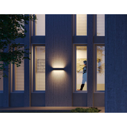 SIENINIS LED ŠVIESTUVAS AROOS 14,5W L20,5 PILKAS kaina