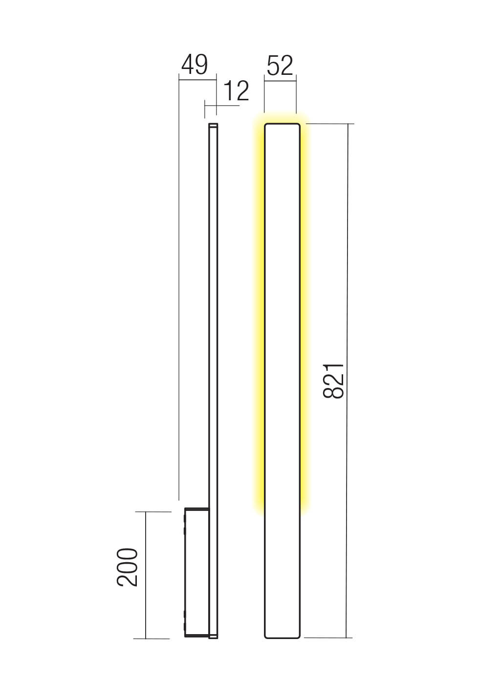 SIENINIS LED ŠVIESTUVAS REDO REFLEXA 90880
