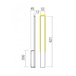 SIENINIS LED ŠVIESTUVAS REFLEXA 6W PILKAS kaina