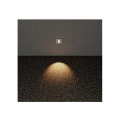 ĮLEIDŽIAMAS SIENINIS LED ŠVIESTUVAS BAST OVAL 2,5W PILKAS kaina