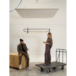 PAKABINAMAS LED ŠVIESTUVAS COULISSE 11W PILKAS | JUODAS skubiai
