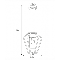 PAKABINAMAS ŠVIESTUVAS GEMSTONE 3454 D33 IP44 ĮVAIRIŲ SPALVŲ internetu