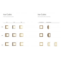SIENINIS ŠVIESTUVAS ICE CUBIC 3405 ĮVAIRIŲ SPALVŲ pristatymas