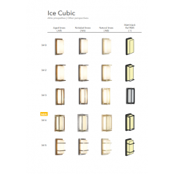 SIENINIS ŠVIESTUVAS ICE CUBIC 3412 ĮVAIRIŲ SPALVŲ pigiau