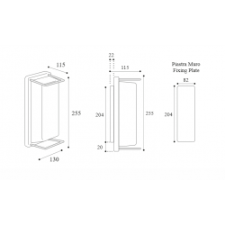 SIENINIS ŠVIESTUVAS ICE CUBIC 3412 ĮVAIRIŲ SPALVŲ pristatymas