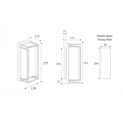 SIENINIS ŠVIESTUVAS ICE CUBIC 3414 ĮVAIRIŲ SPALVŲ skubiai