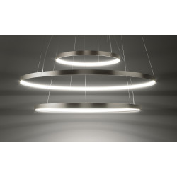 PAKABINAMAS LED ŠVIESTUVAS ZERO ROUND D125 41W PILKAS internetu