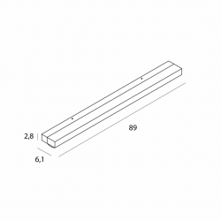 SIENINIS LED ŠVIESTUVAS TRIO L89 10W JUODAS internetu