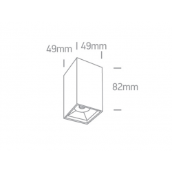 Lubinis LED šviestuvas 12106B/B/W 6W juodas kaina