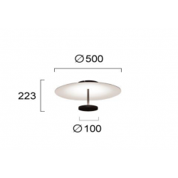 LUBINIS LED ŠVIESTUVAS ROSS D50 13W JUODAS kaina