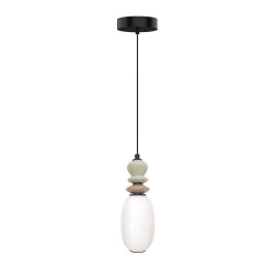 PAKABINAMAS LED ŠVIESTUVAS GEMMA H28 7W JUODAS