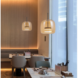 PAKABINAMAS LED ŠVIESTUVAS DECO D26 12W DŪMINTO STIKLO SPALVOS kaina